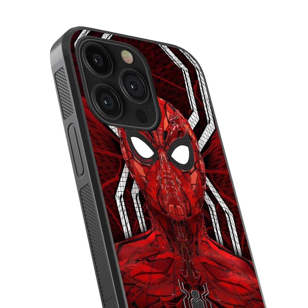Spider-Man Web Glass Phone Case