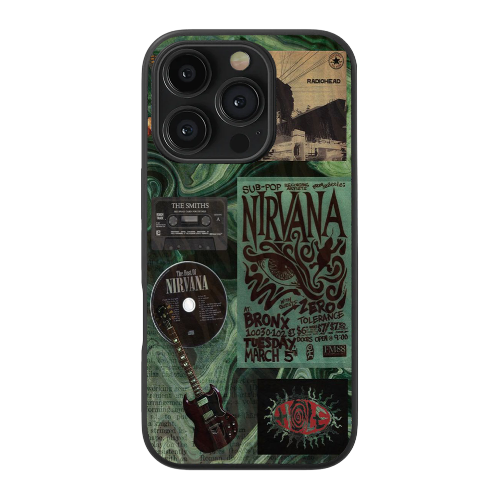Nirvana Glass Phone Case Nirvana Glass Phone Case
