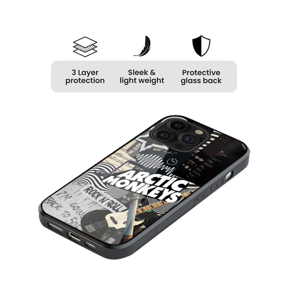 Arctic Monkeys Aesthetic Spotify Glass Phone Case