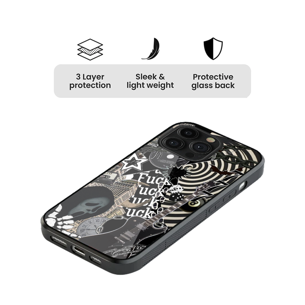 Artic Monkey F*Ck You Glass Phone Case