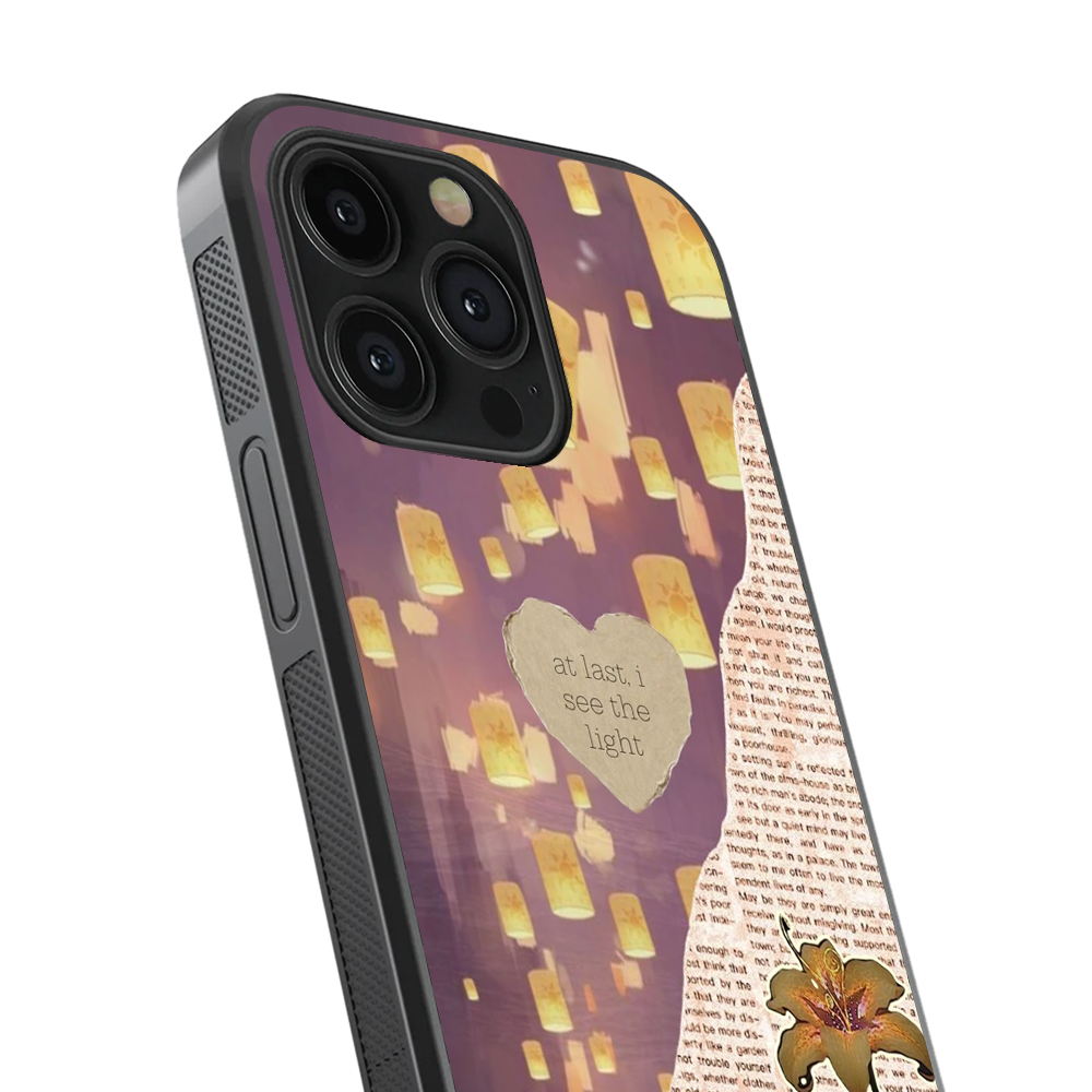 At Last, Light Glass Phone Case