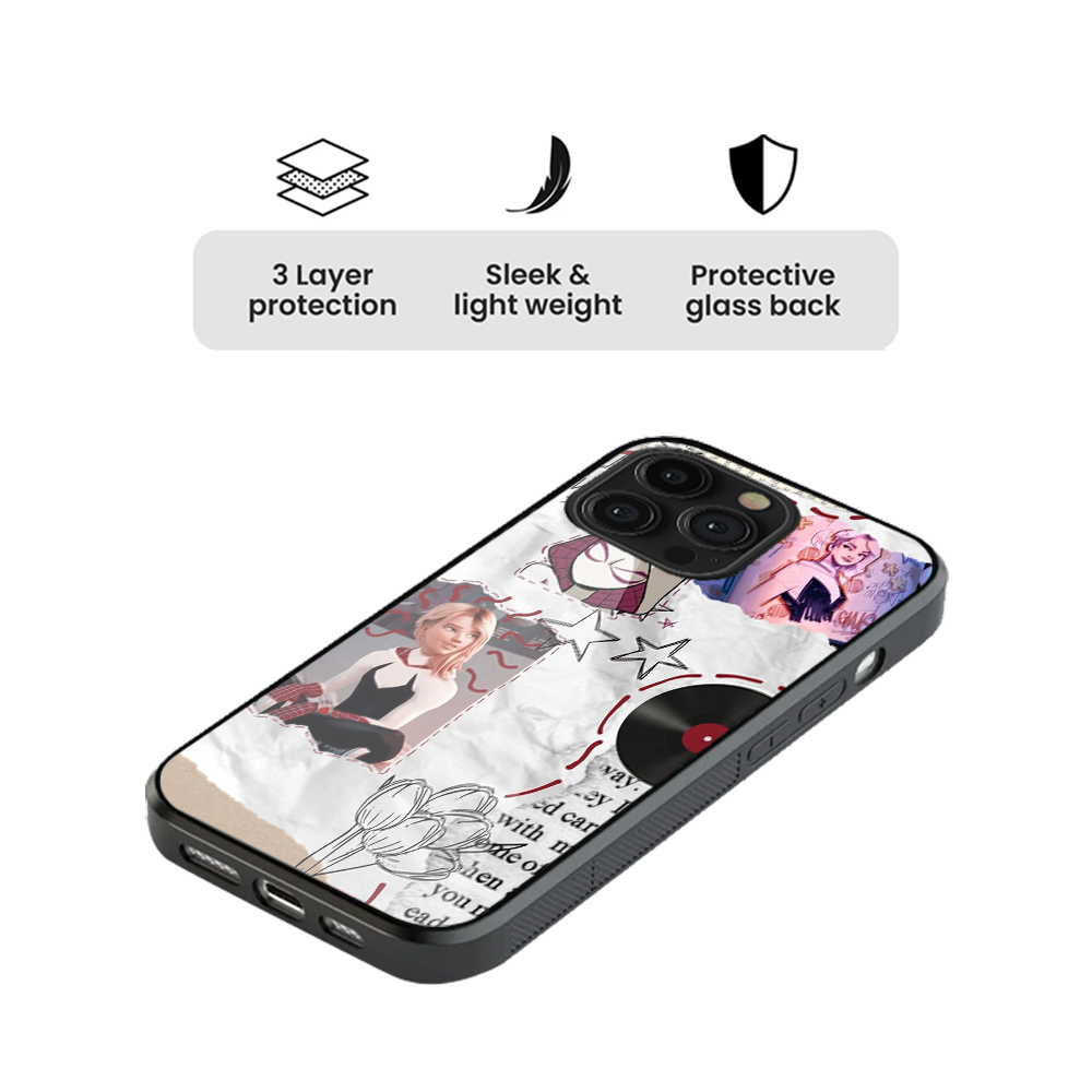 Hello Kitty Vibe Pop Culture Glass Phone Case