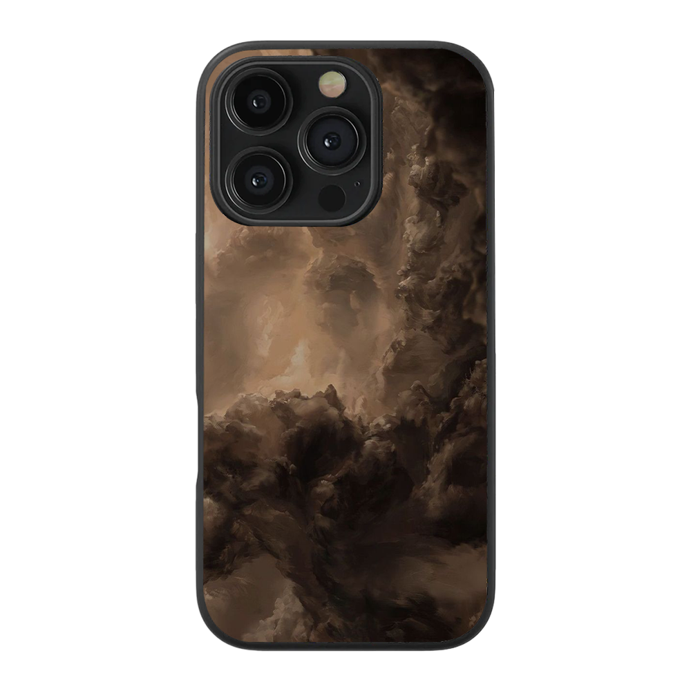 Cloudy Abstract Glass Phone Case