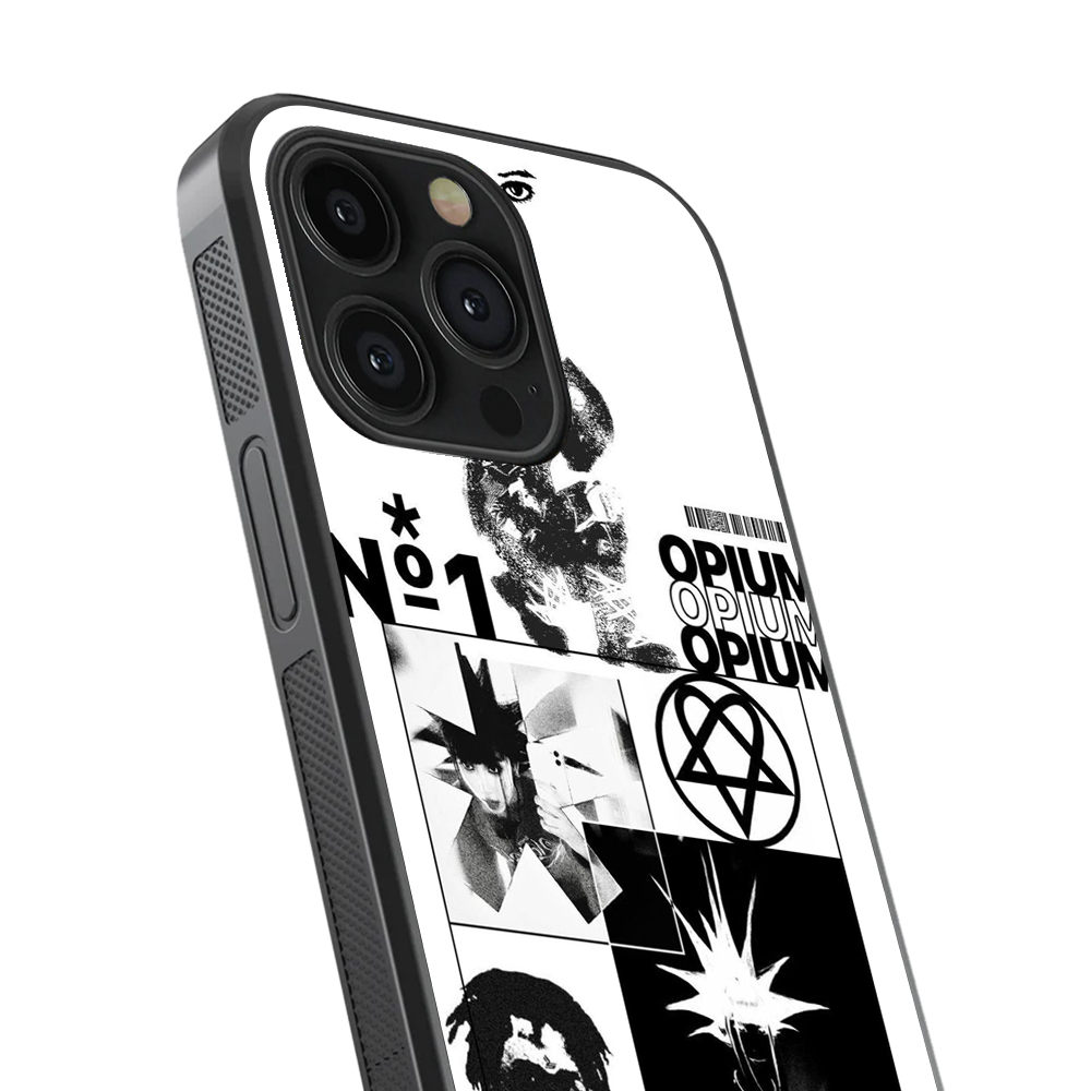 Opium Noise Glass Phone Case