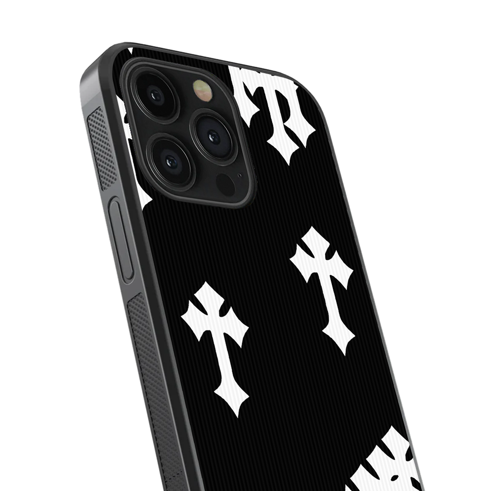 Gothic Cross Glass Phone Case