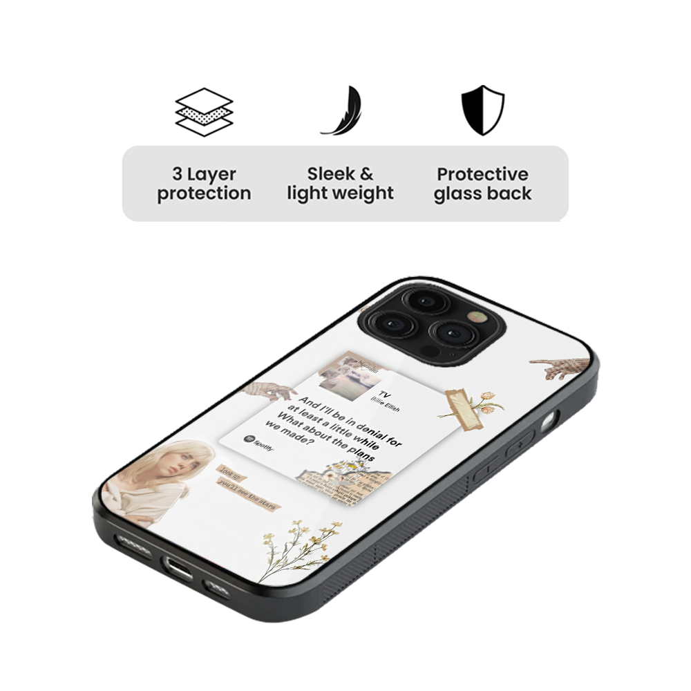 Tv Billie Eilish Spotify Glass Phone Case