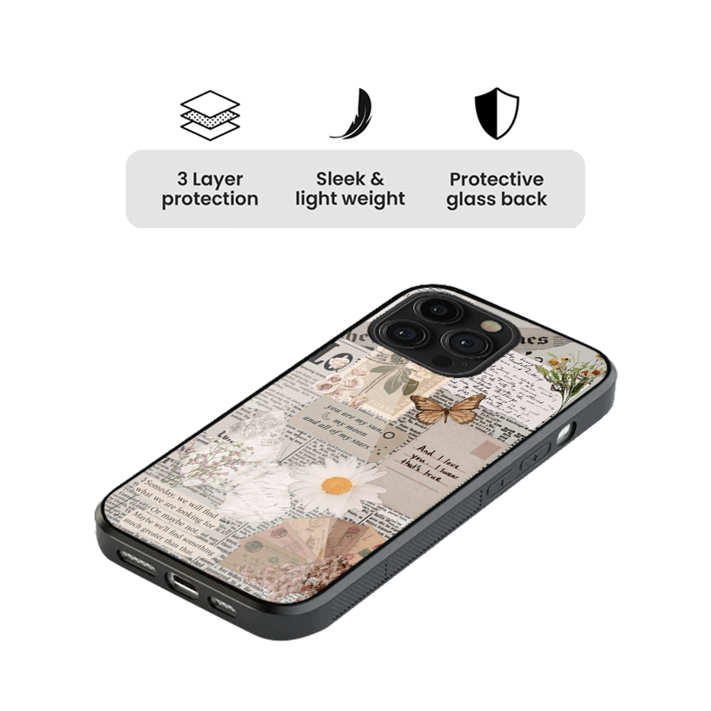 Love In Fragments Glass Phone Case