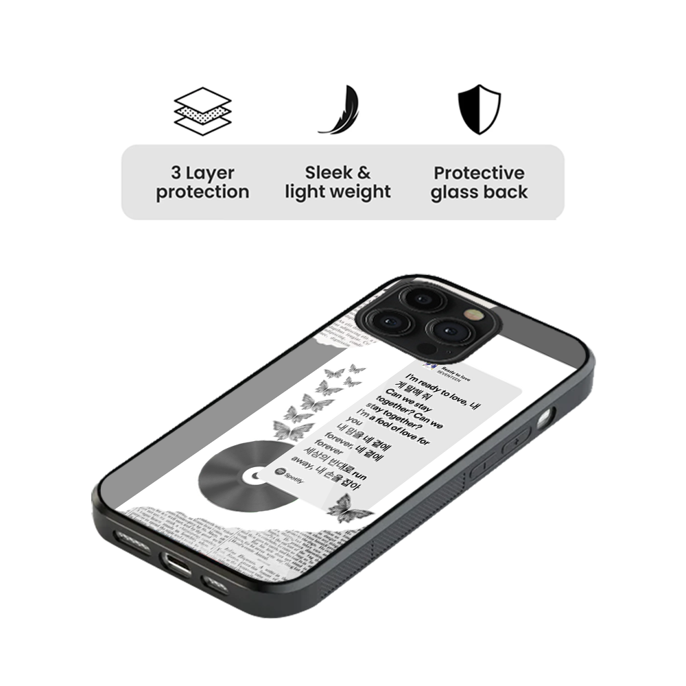 Kpop Seventeen Spotify Glass Phone Case