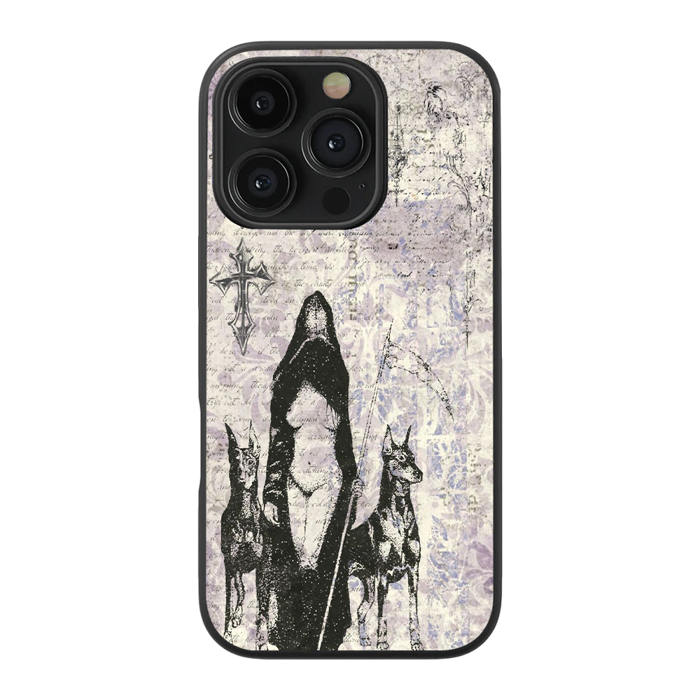 Reaper Cybersigilism Y2K Glass Phone Case