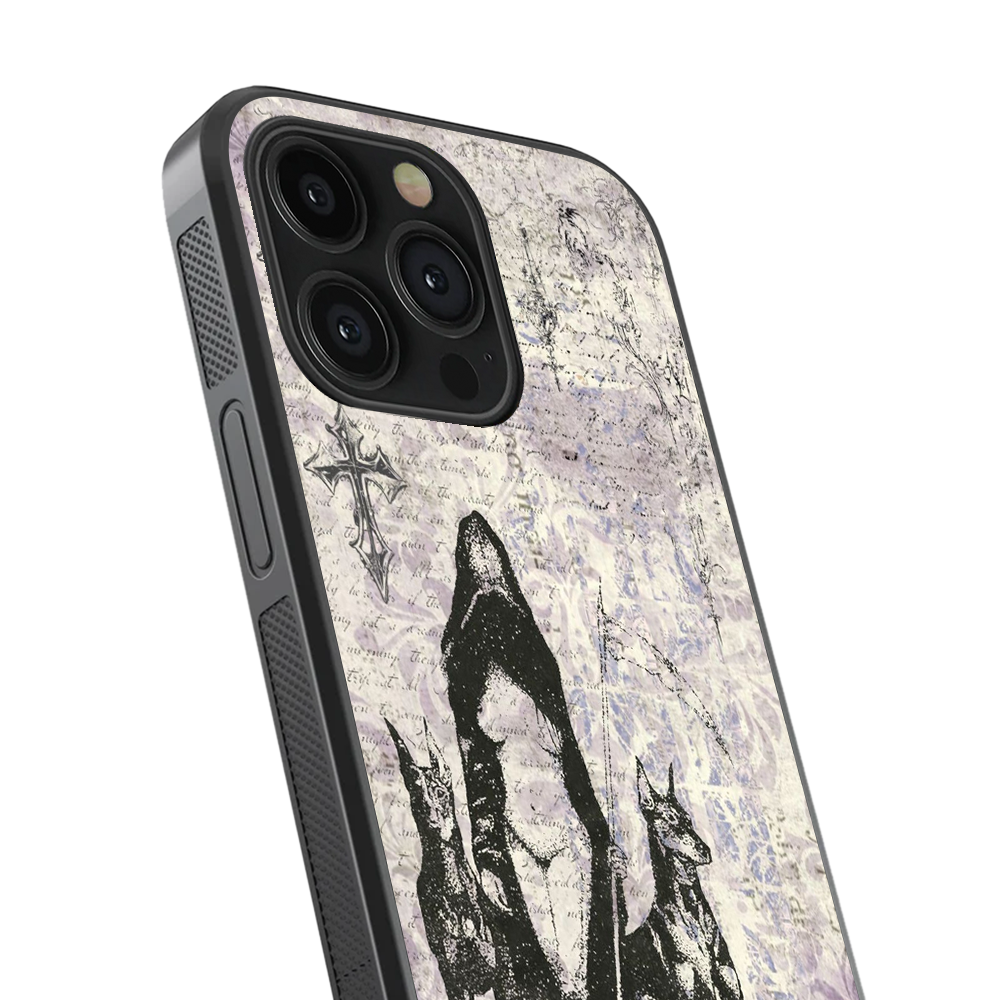 Reaper Cybersigilism Y2K Glass Phone Case