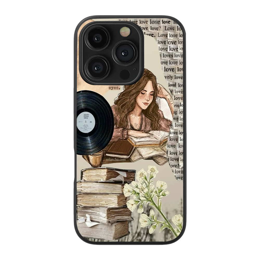 Old Soul, Young Eyes Glass Phone Case