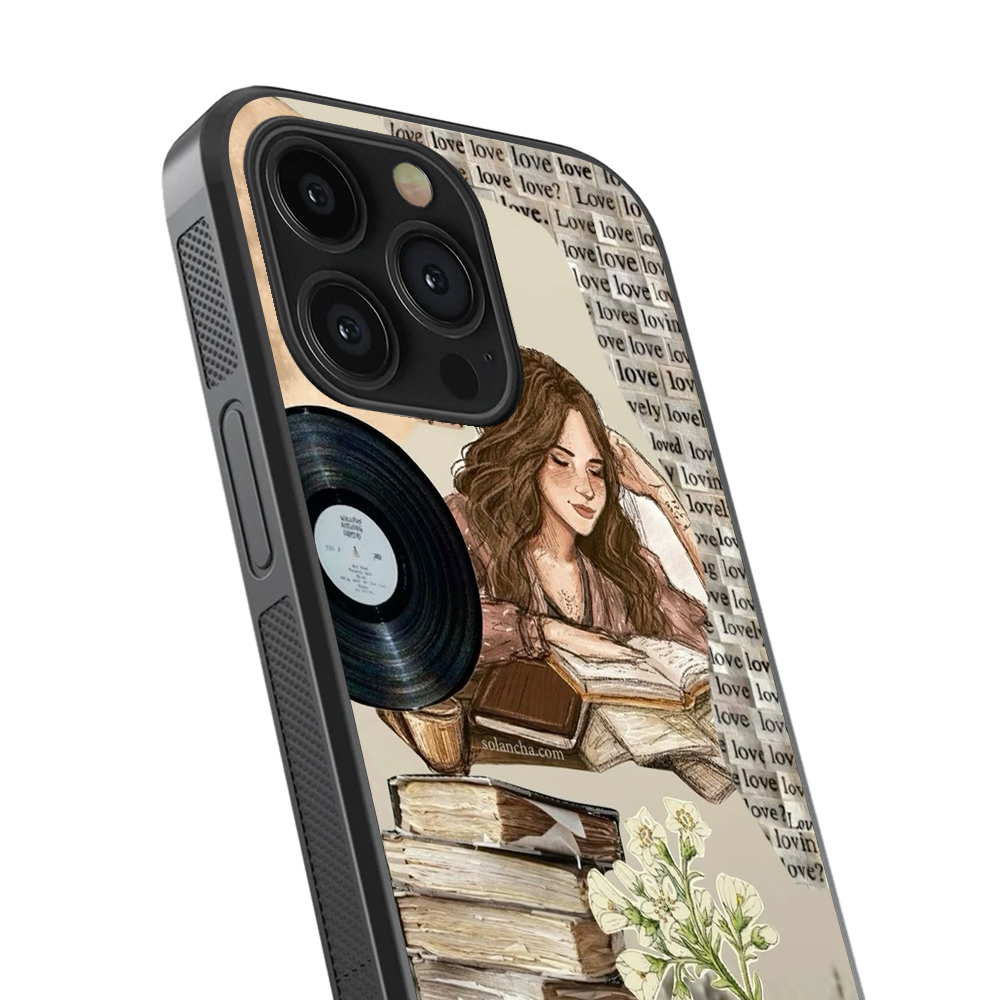 Old Soul, Young Eyes Glass Phone Case