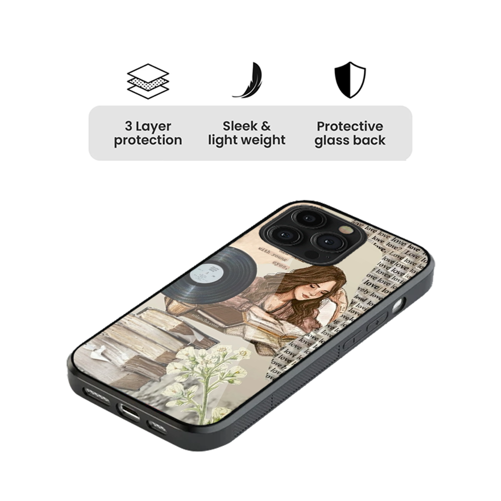 Old Soul, Young Eyes Glass Phone Case