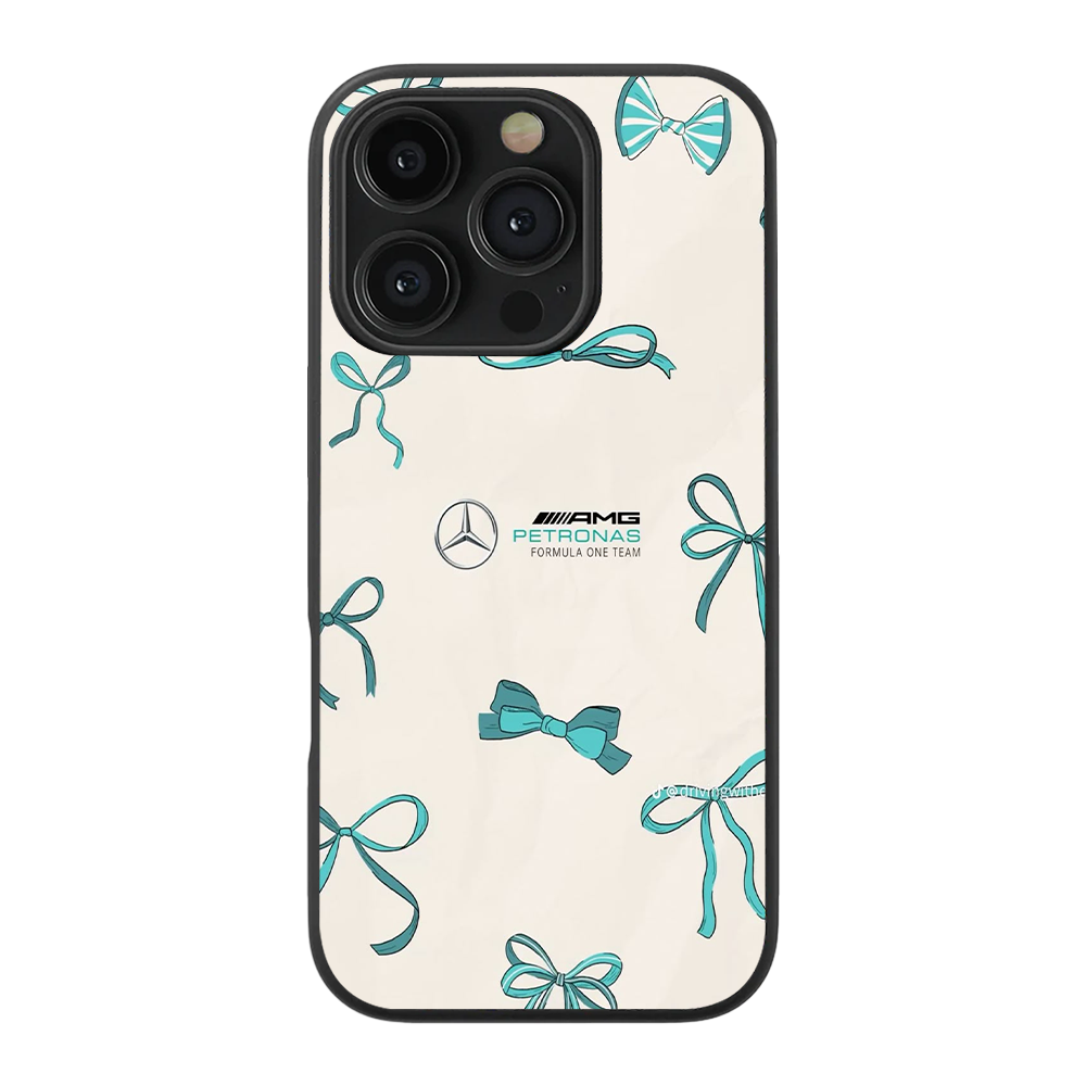 Racing In Ribbons Glass Phone Case
