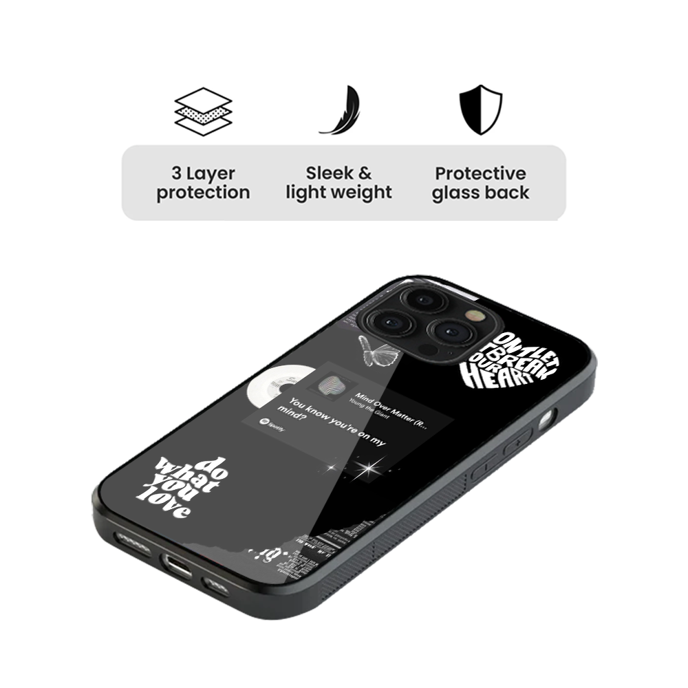 Mind Over Matter Spotify Glass Phone Case