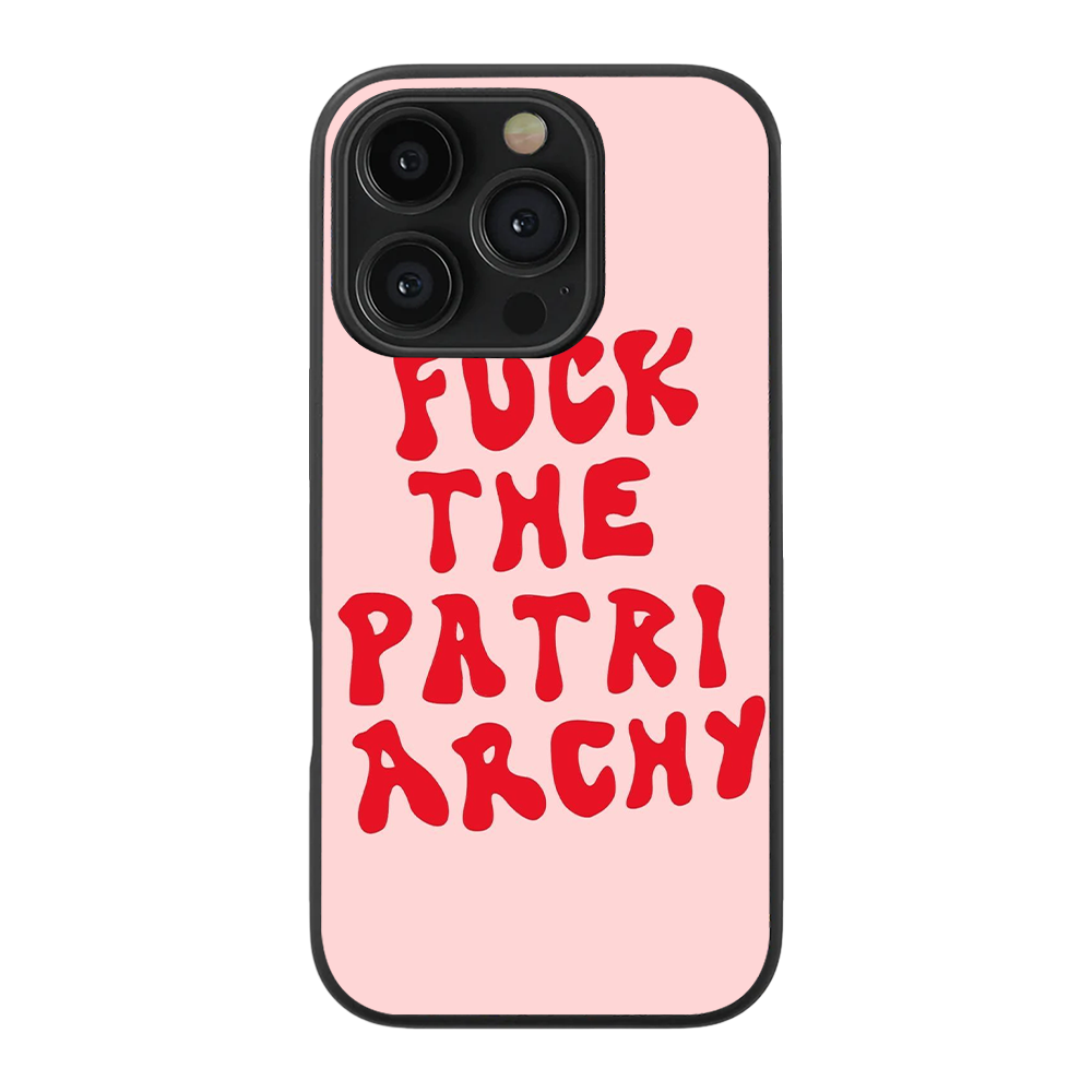 F The Partiarchy Y2K Glass Phone Case