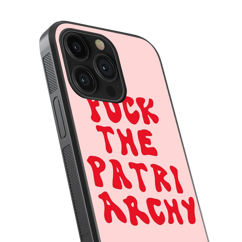 F The Partiarchy Y2K Glass Phone Case