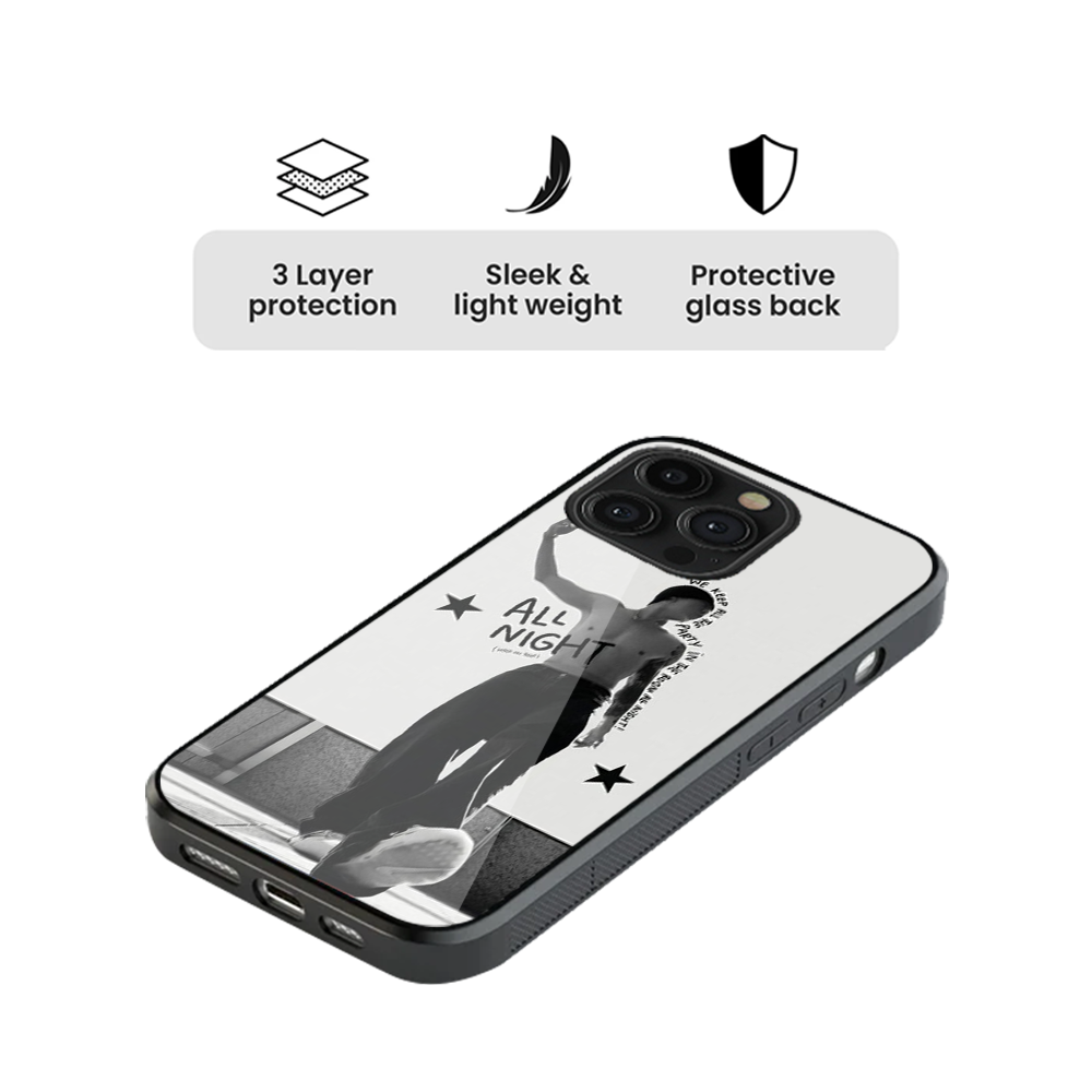 Jungkook All Night K-Pop Glass Phone Case
