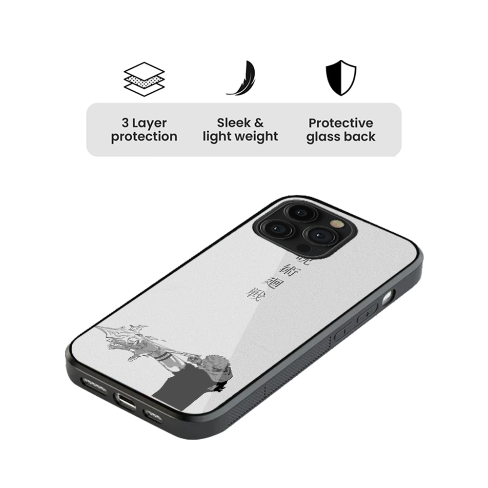 Shadows Of Jujutsu Glass Phone Case