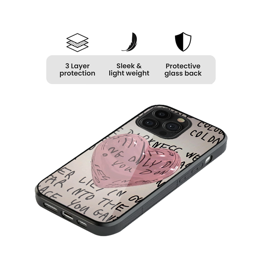 Heart Y2K Glass Phone Case