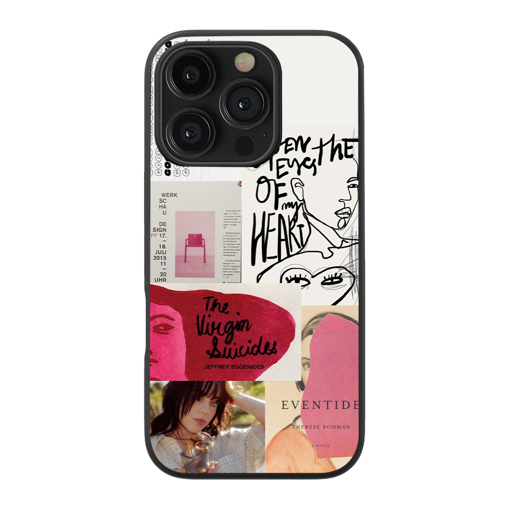 Eyes Of The Heart Abstract Glass Phone Case
