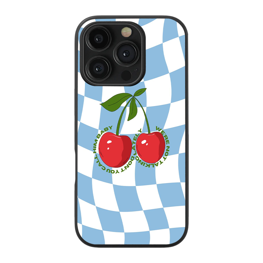 Cherries Y2K Glass Phone Case