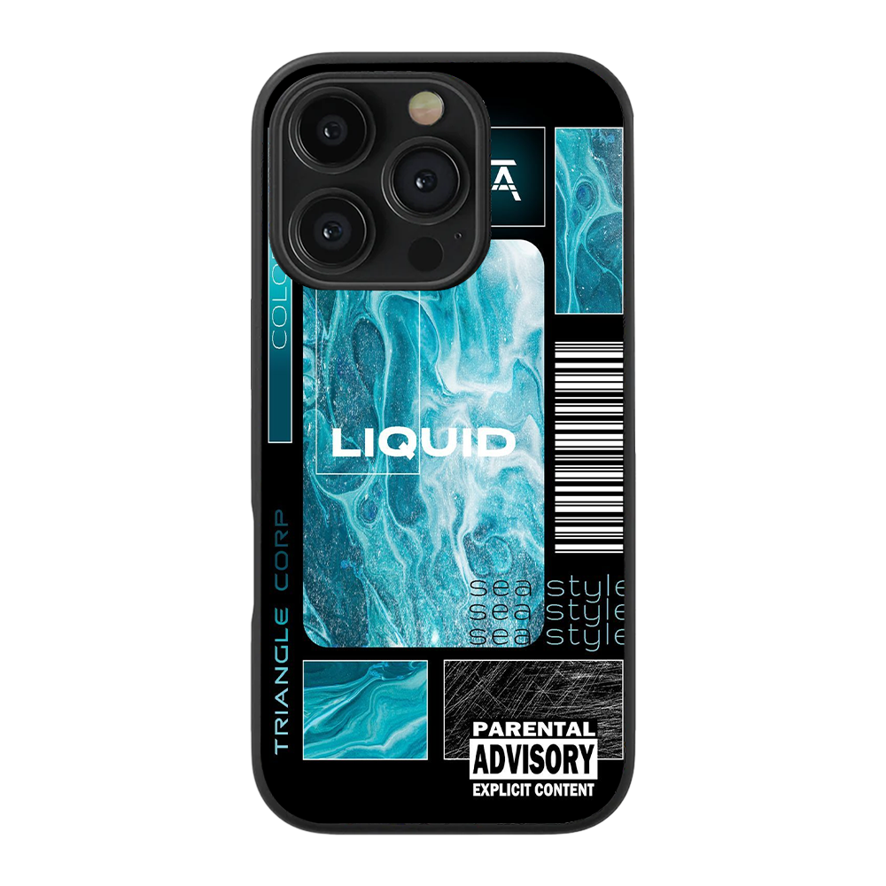 Liquid Abstract Glass Phone Case