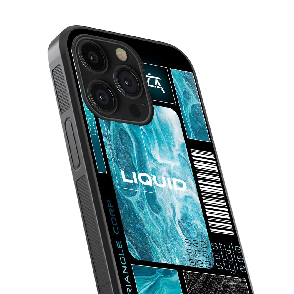 Liquid Abstract Glass Phone Case