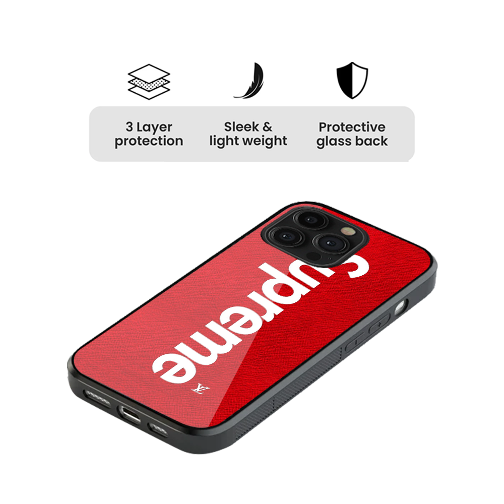 Supreme Luxe Glass Phone Case