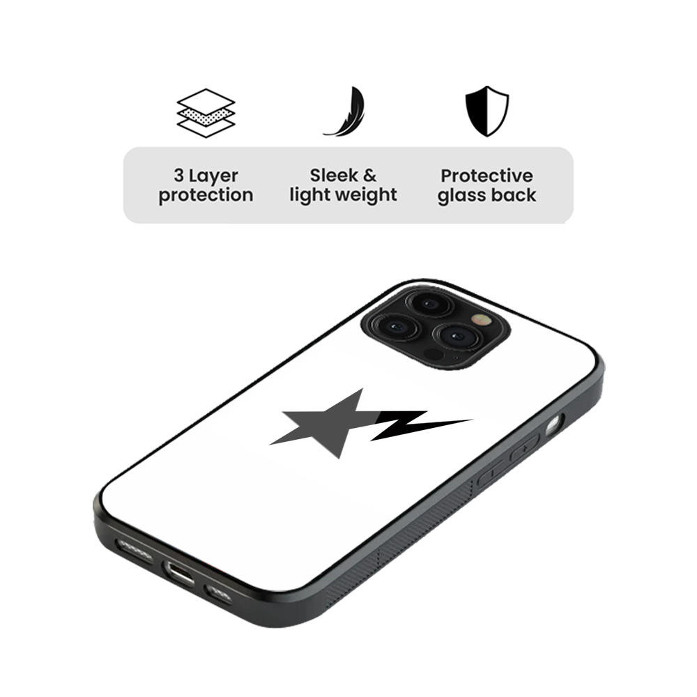 Starlight Bolt Glass Phone Case