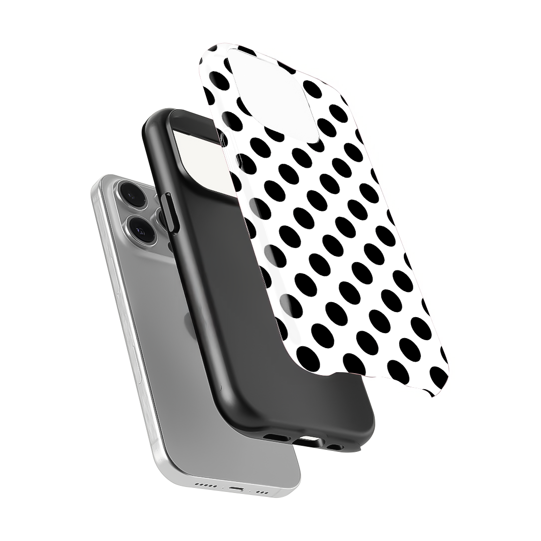 Polka Dot | White & Black II Phone Case