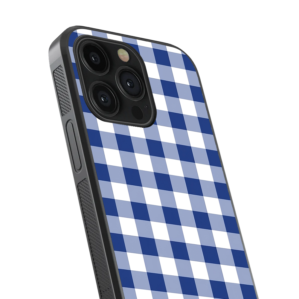 Checkered | Blue & White - VI Phone Case