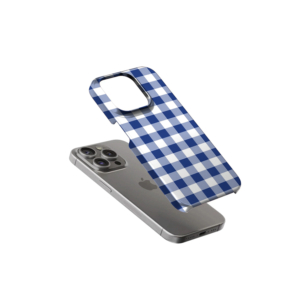 Checkered | Blue & White - VI Phone Case