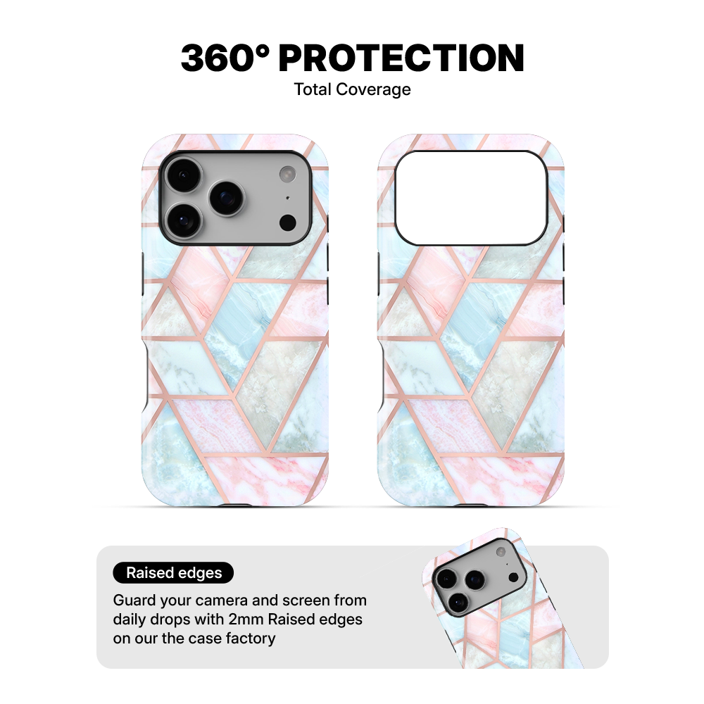 Geometric Marble Phone Case