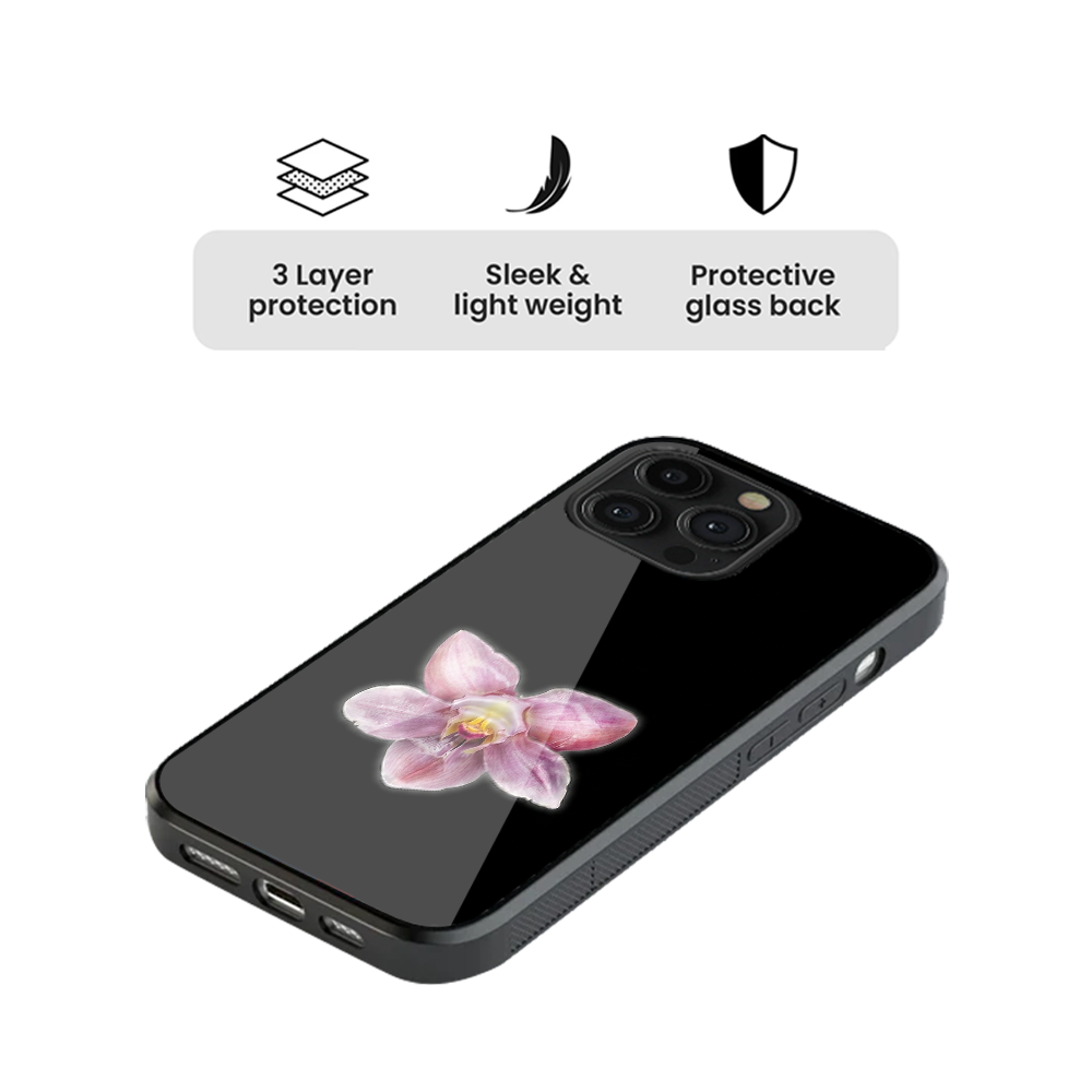Orchid | Black Phone Case