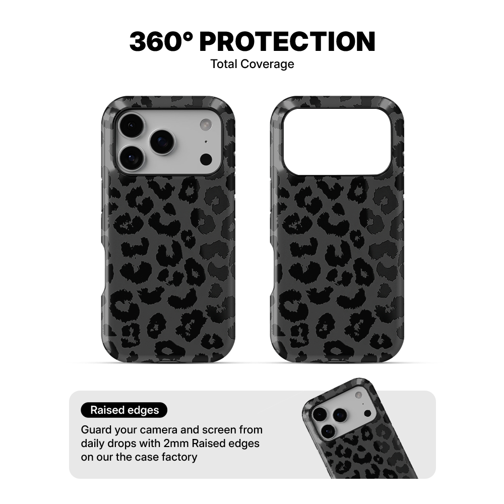 Black Leopard Phone Case