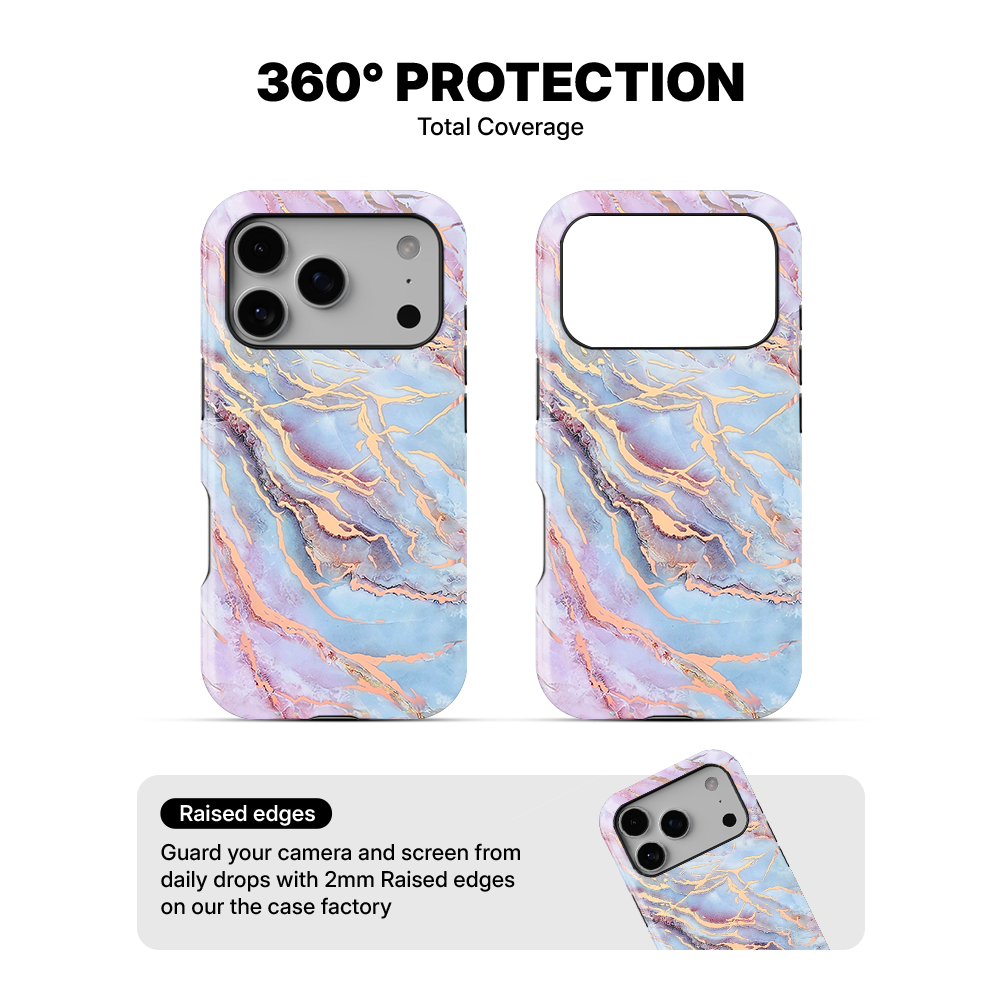Holo Moonstone Marble Phone Case