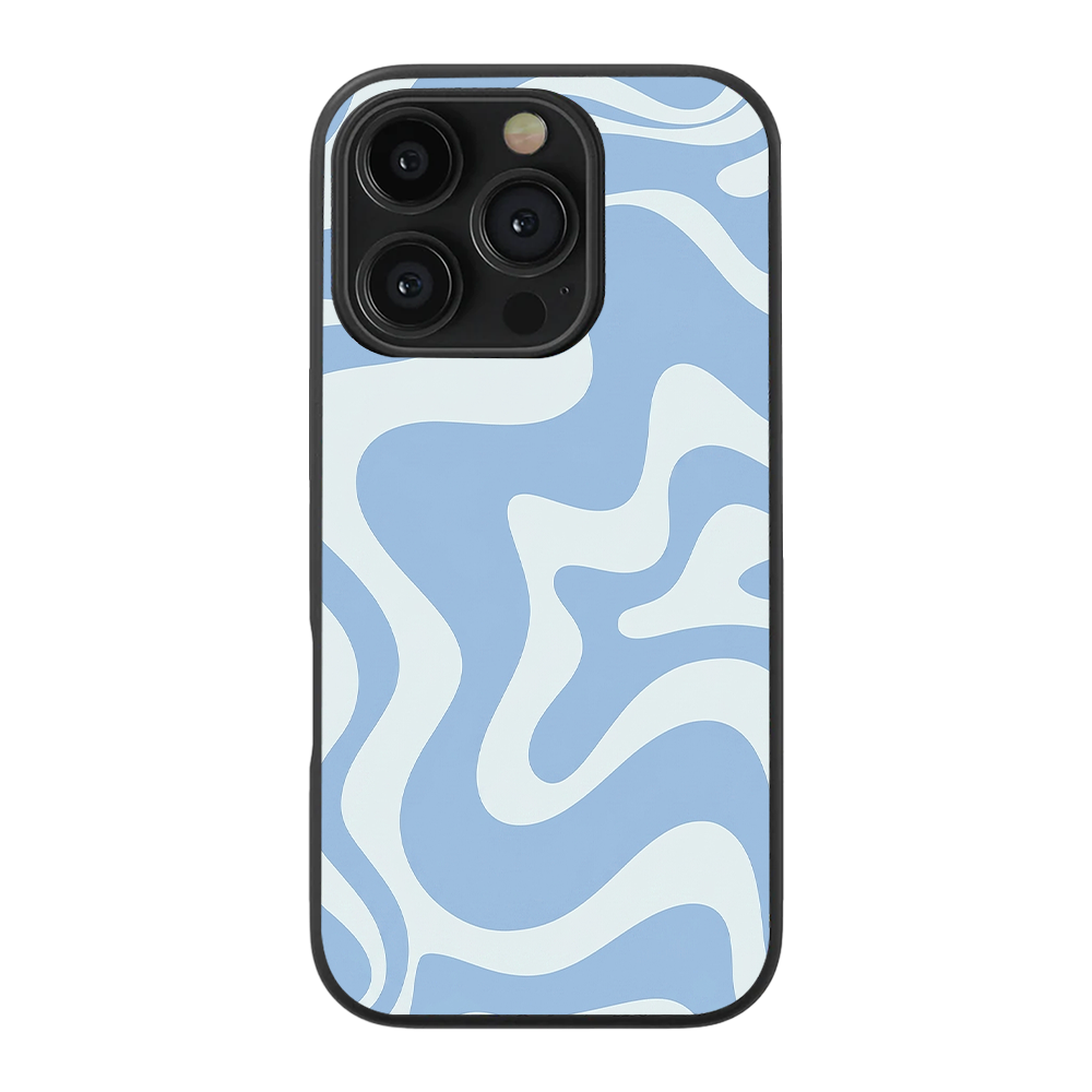 Retro Liquid Swirl | Blue Phone Case