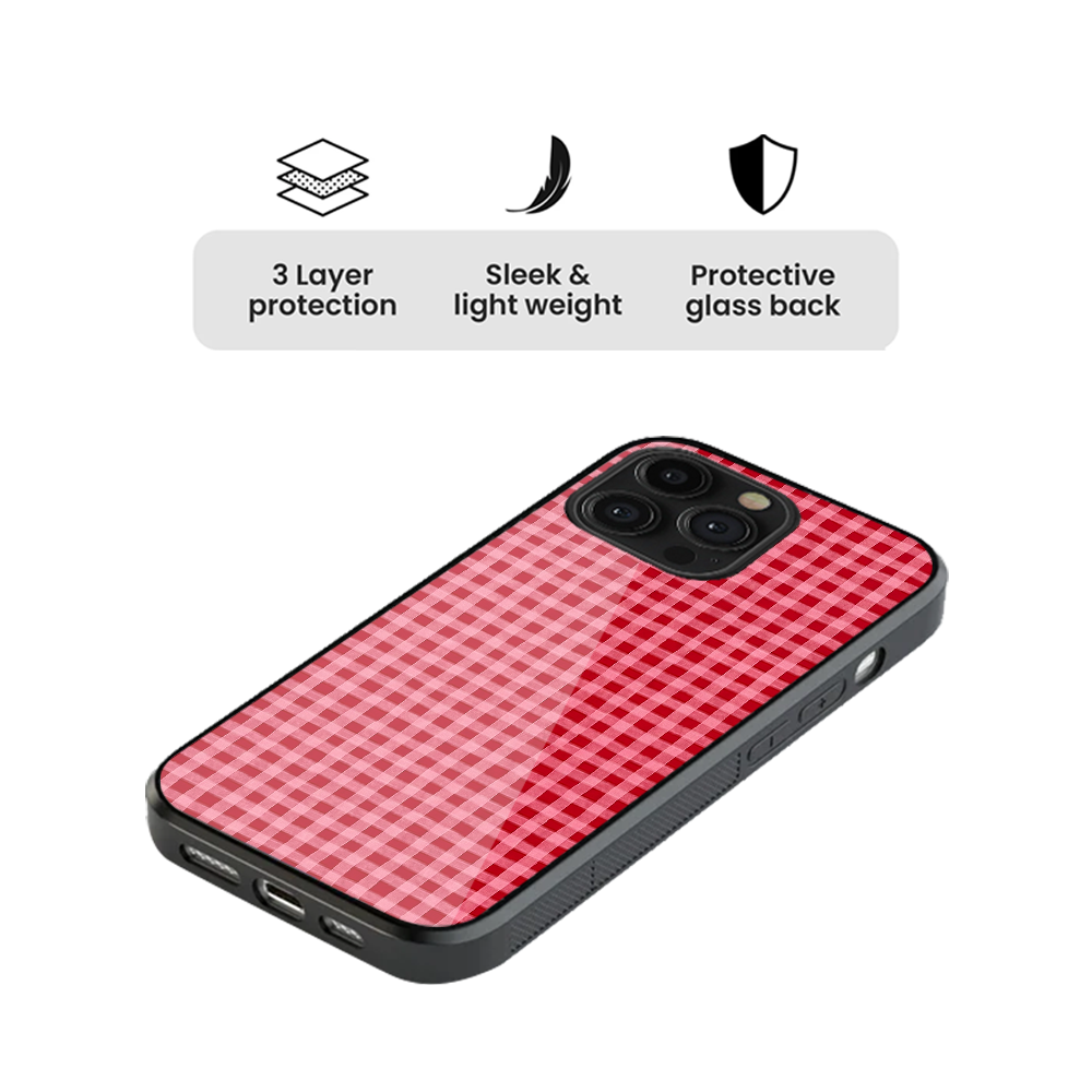 Checkered | Cottage Red Phone Case