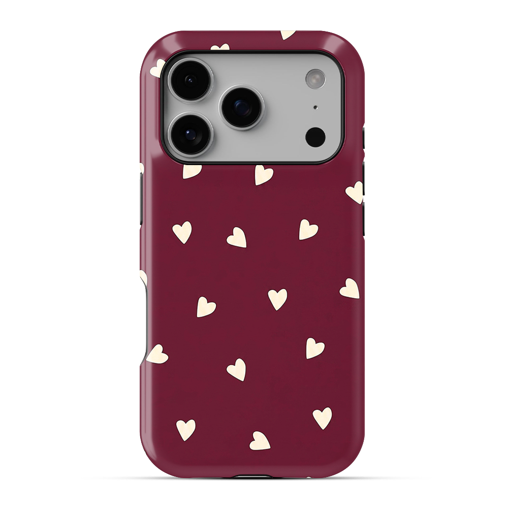 Heartfall | Burgundy Phone Case