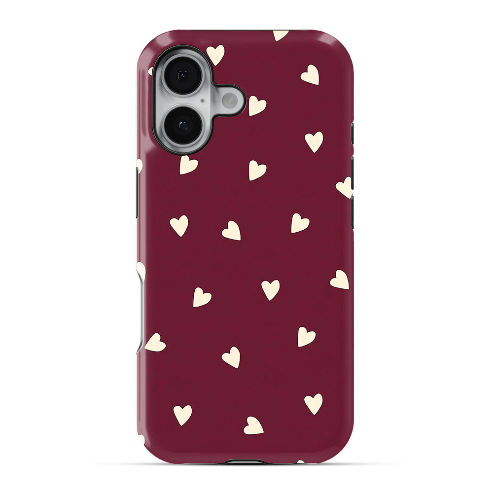 Heartfall | Burgundy Phone Case