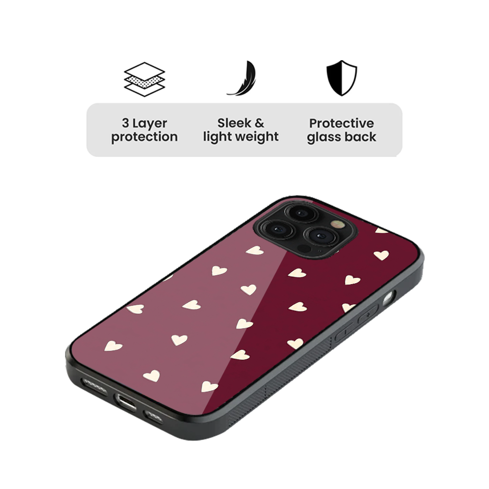 Heartfall | Burgundy Phone Case