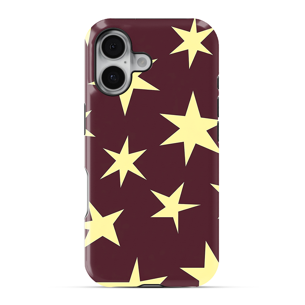 Starry | Burgundy Phone Case
