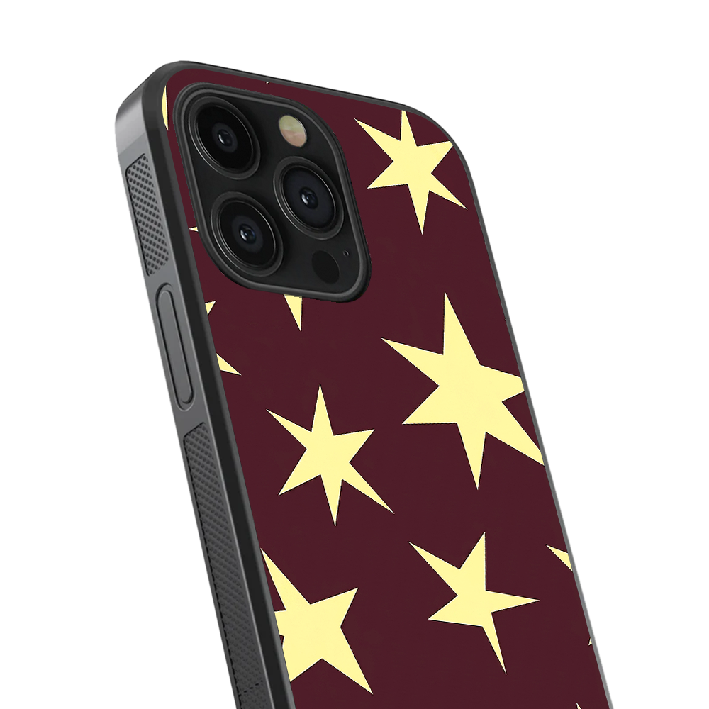 Starry | Burgundy Phone Case