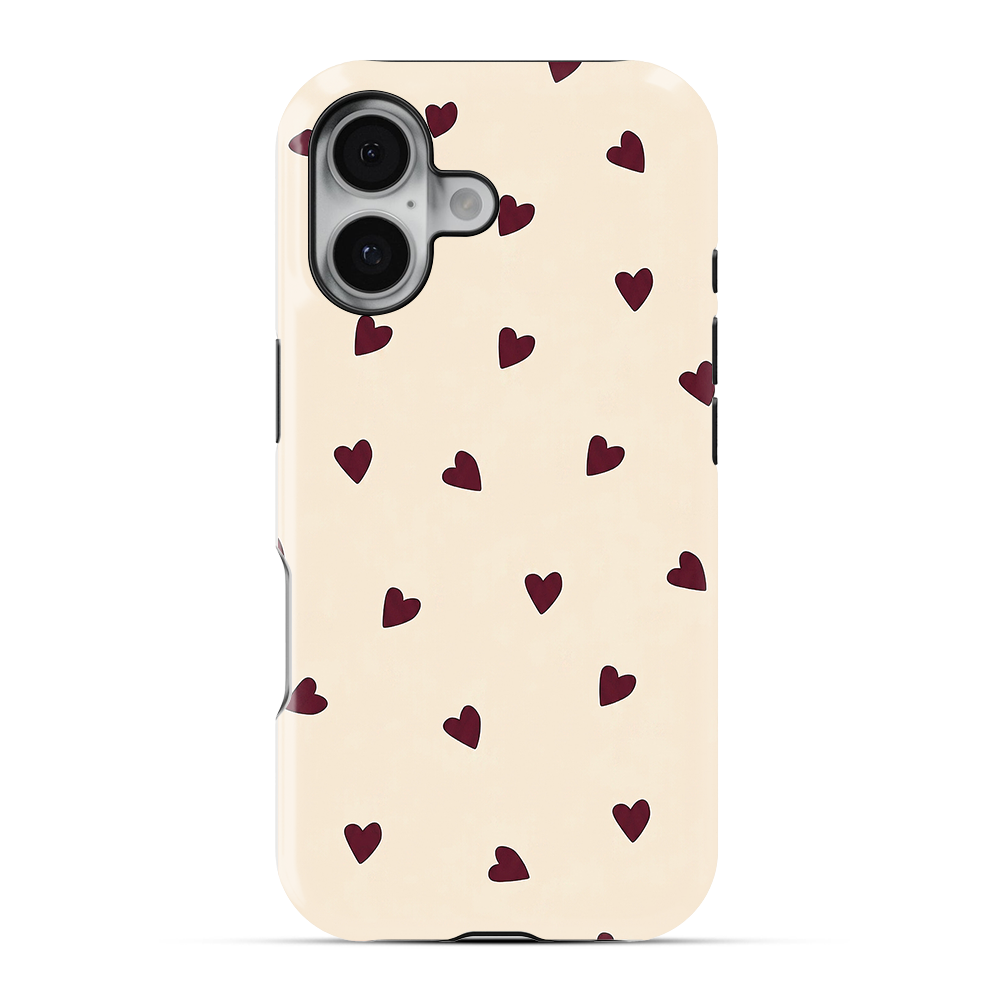 Heartfall | Beige Phone Case