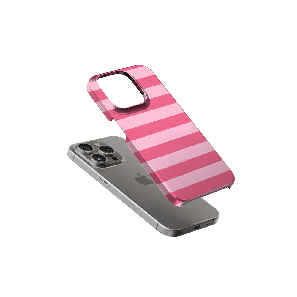 Striped | Pink & Baby Pink Phone Case