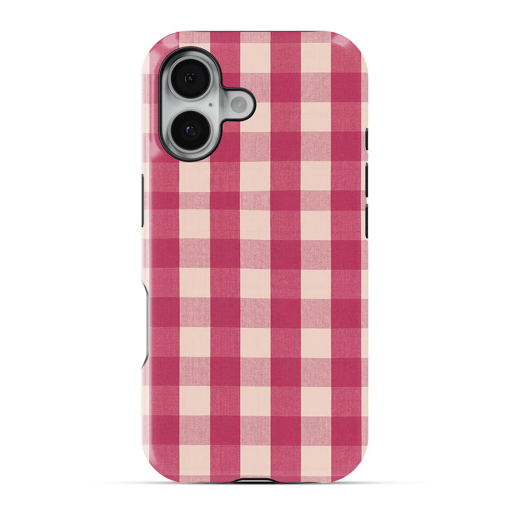 Checkered | Pink I Phone Case