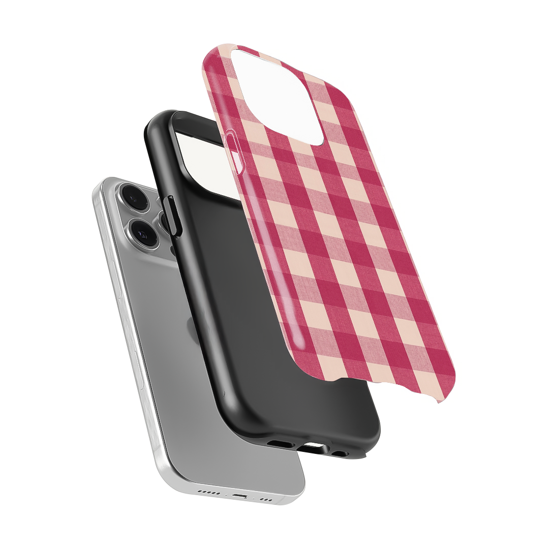 Checkered | Pink I Phone Case