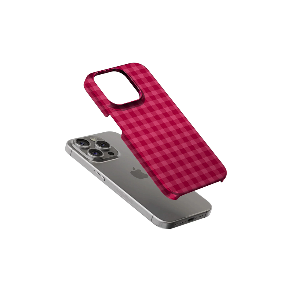 Checkered | Pink & Red Phone Case