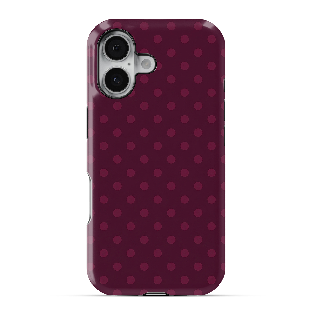 Polka Dot | Burgundy Phone Case
